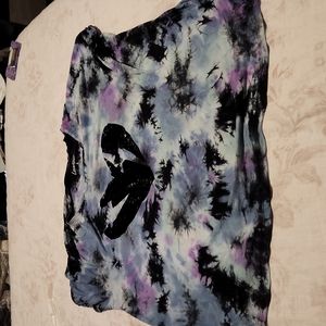 Love sick blue and purple tye dye shirt 4X shirt